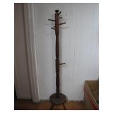 6-Foot Wooden Standing Coat Rack