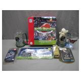 NFL-Themed Merchandise Lot with Trivia Game