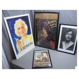 4 Vintage Advertising Prints