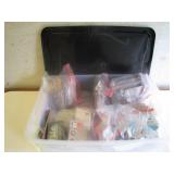 Stamps and Letters Crafts in Storage Tote
