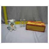 Furby, Pepsi Bottles, and Stetson Box Combo