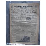 WWII Stars & Stripes Newspaper: Aug. 25, 1944
