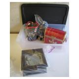 Christmas Village Pieces and Dï¿½cor Set