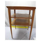 Mid-Century Wooden Three-Tier Table