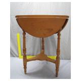 Wooden Drop-Leaf Card Table