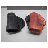 Two Leather Gun Holsters