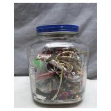 Large Jar of Mixed Costume Jewelry