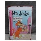 Mr. Jinks Metal Sign with Mice-Cream Art