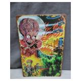 "Mars Attacks!" Illustrated Metal Sign