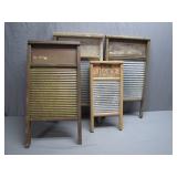 Four Vintage Washboards