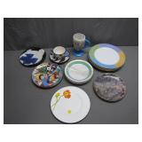 Decorative Plates and Mugs Collection