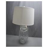 Clear Glass Table Lamp With Elegant Design