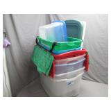 Storage Bins with Lids