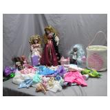 Doll Lot with Kingstate Porcelain Figures