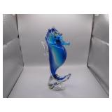 Murano-Style Glass Seahorse Sculpture