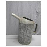 Galvanized Metal 4-Quart Pitcher Canister