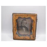 Antique Tin Type Photo with Ornate Frame