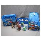 Skylanders Figures With Storage Case Lot