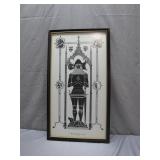 Framed Print of Sir Peter Courtenay Memorial, 1409