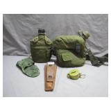Field Gear with Canteen, Compass, and Sheath