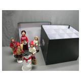 Caroler Figures with Storage Box