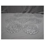 Seven Pressed Glass Plates