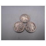 (3) 1930 Buffalo Nickels