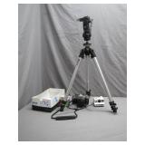 Photography Collection With Tripod and Cameras