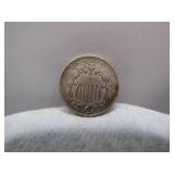 1886/1887 Shield Nickel with Hole through Date
