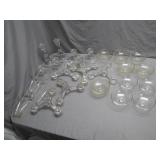 Vintage Glass Candleholders