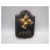 Small Cast Iron Hotel Plaque with Number 1752