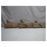 3 Antique Wooden Molding Planes