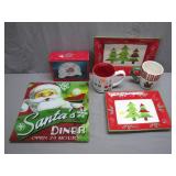 Christmas-Themed Plate and Mug Collection