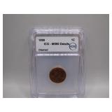 1990 ICG-MS60 Cleaned Lincoln Penny