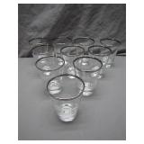 10 Glasses With Silver Accents