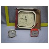 3 Assorted Clocks