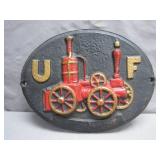 Cast Iron Plaque Replica of Fire Department...