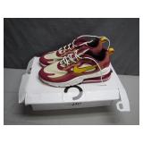 Maroon and Yellow Nike Air270 React