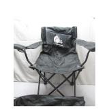 Foldable Black Camping Chair With Logo