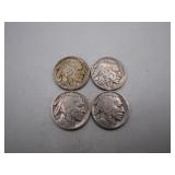 (4) 1935 Buffalo Nickels