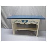 Hand-Painted Wooden Folk Art Table