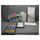 Decorative Wall Art Lot with Frames