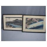 Framed Japanese Woodblock Prints