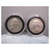 1963 & 1964 Washington Silver Quarters