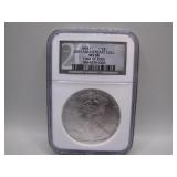 1995 American Silver Eagle, MS68 Graded by NGC