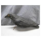 Rare Molded Paper Mache Crow Decoy