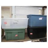 Four Storage Totes