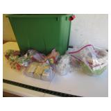 Festive Holiday Decor Lot With Storage Bin
