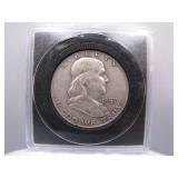 1957-D Benjamin Silver Half Dollar