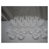 20 Crystal Glass Dessert and Wine Cups